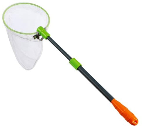 HABA Terra Kids Kescher für Kinder – Ausziehbares Fischernetz & Schmetterlingsnetz (56-70 cm), Robustes Outdoor-Spielzeug für Teich, Pool & Garten, Forscher-Set ab 6 Jahren