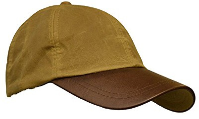 WALKER AND HAWKES Unisex Baseball-Kappe aus gewachster Baumwolle - Schirm aus Leder - Einheitsgröße