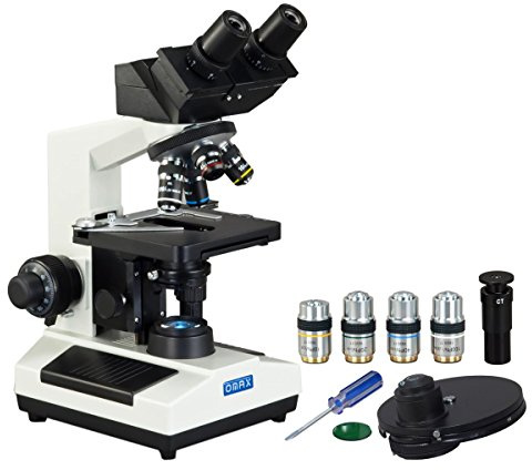 AmScope MD827S30L-PHB3 OMAX Phasenkontrast Eingebautes 3.0MP Digitalkamera Compound LED Binokularmikroskop, 40X-2000X
