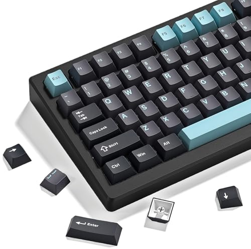 dagaladoo Double Shot PBT-Tastenkappen-Set, benutzerdefinierte Tastatur-Tastenkappen, komplettes Set mit 189 Tasten, ISA-Profil-Tastenkappen für 60%, 65%, 70%, 100% MX-Schalter, mechanische