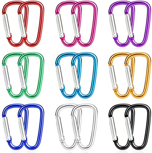 Catelves Karabiner Klein Schlüsselanhänger,Karabinerhaken Schlüsselanhänger,Karabinerhaken Klein,Mini Karabiner Schlüsselanhänger,Multicolor Karabiner,Alulegierung Kleine Karabinerhaken