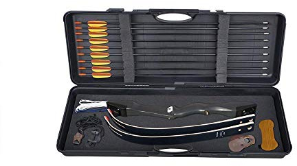 RAGIM Bogenset Recurvebogen Matrix Evo 68 Komplettset mit Pfeilen und viel Zubehör 30