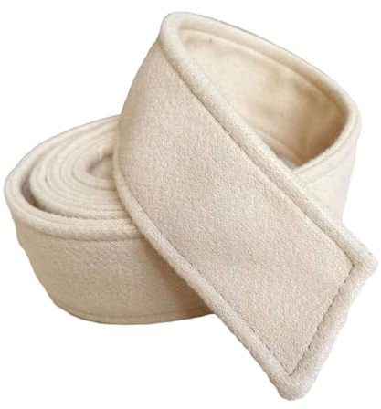 kowaku Taillengürtel für Damen Als Breiter Mantelgürtel Und Bindegürtel Aus Wolle Zweiseitiger Stoffgürtel für Einen Eleganten Look für Mäntel Und Jacken, Beige, Universal-