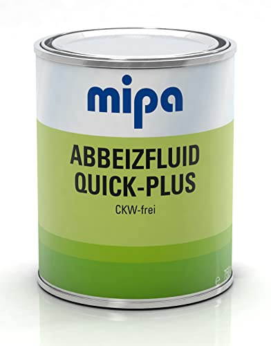 MIPA Abbeizfluid Quick-Plus Entlacker CKW-frei, 750g – Effektive Lack- & Farbresteentfernung auf Stein, Holz & Metall