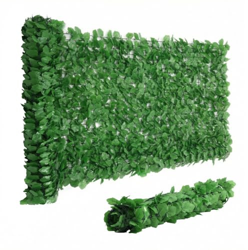 Wiltec Sichtschutznetz Blätteroptik 300cm x 100cm Mauerabdeckung Sichtschutz Plane Netz