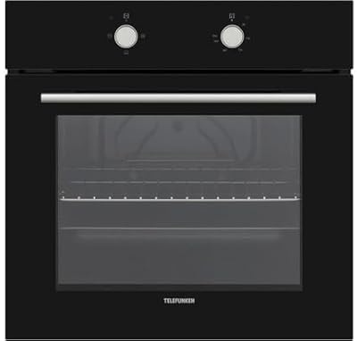 TELEFUNKEN TFKCNE72K2 Einbau-Backofen, 72 Liter, 3 Kochmodi, glatte Emaille