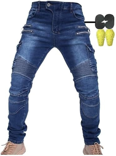 CBBI-WCCI Hombre Motocicleta Pantalones Moto Jeans Con Protección Motorcycle Biker Pants