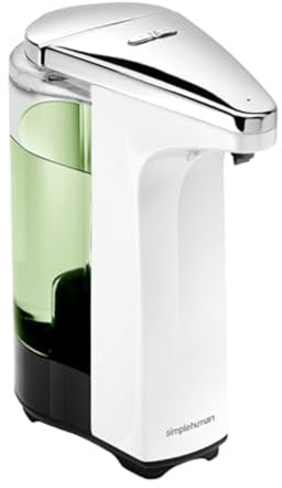 simplehuman ST1018 237 ml, Sensorspender, Seifenspender Automatisch mit Sensor, weiß