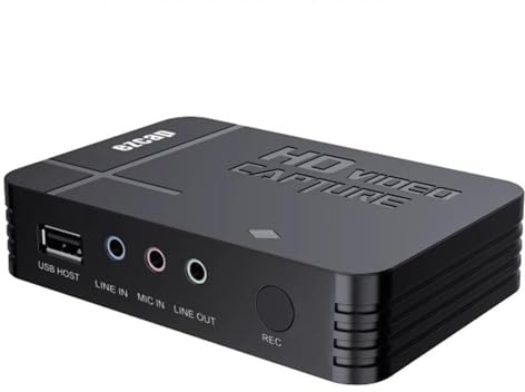 A32DS Video Game Capture Recorder HD Videoaufnahme 1080P professionelle HDMI/AV Rekorder TV, Capture Card Switch Video Grabber Streaming Zubehör
