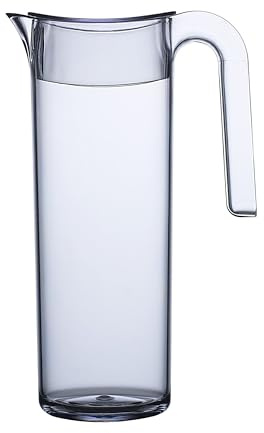 Mepal Wasserkaraffe Flow 1.5 L, Kunststoff, Klar, 179 x 10.8 x 29 cm