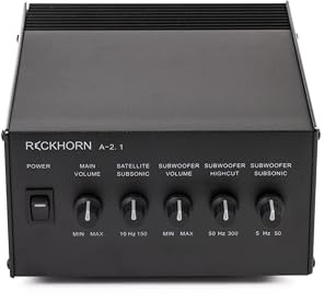 Reckhorn Stereo Verstärker 2.1 Mono Subwoofer - Stereo Endstufe & Aktivweiche