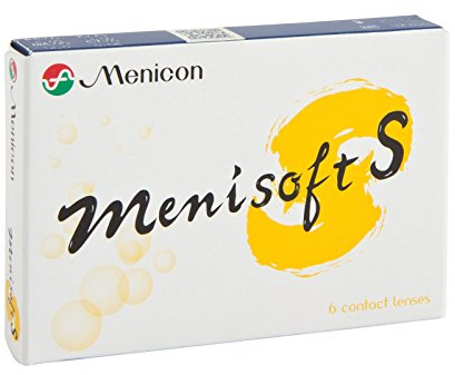 Menicon Menisoft S Wochenlinsen weich, 6 Stück / BC 8.30 mm / DIA 14.00 mm / + 4.25 Dioptrien