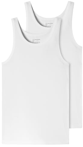 Schiesser Herren Unterhemd ohne Arm 2er Pack Doppelpack 95/5 Box - 176038