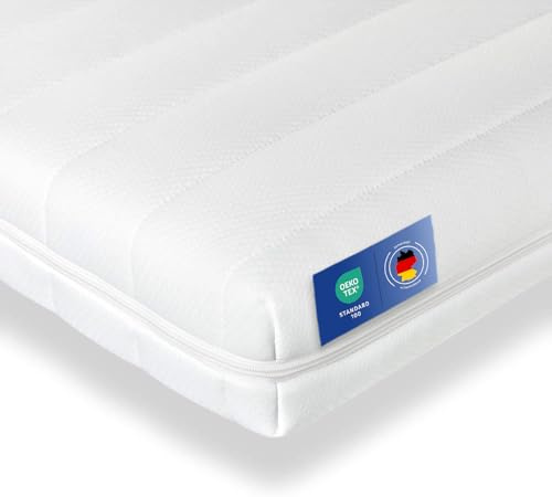 Träumegut24-10cm Ergonomische Kaltschaum Matratzenauflage Matratzentopper Matratzenschoner Topper - Härtegrad H2 & H3 (140 x 200 cm)