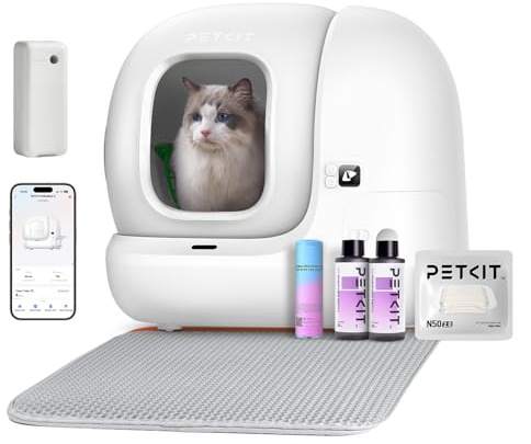 PETKIT Pura Max 2 Selbstreinigende Katzentoilette, 76L Katzenklo Selbstreinigend,xSecure,Geruchsbeseitigung,App-Steuerung,Große Fassungsvermögen,Automatisches Katzenklo für Mehrere Katzen