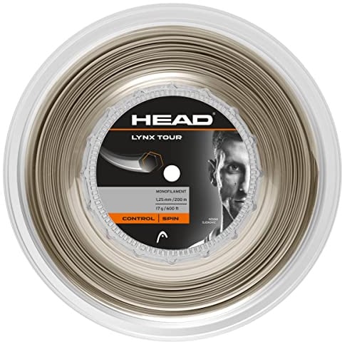 HEAD Lynx Tour Rolle Tennis-Saite, Champagne, 1.30 Mm / 16 g