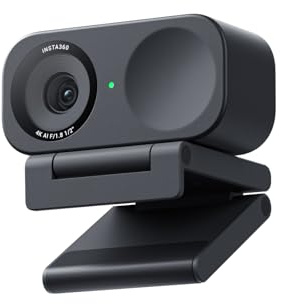 Insta360 Link 2C Schwarz - 4K Webcam für PC/Mac, 1/2-Sensor | PC Kamera, Auto-Framing, KI-Geräuschunterdrückung, Gestenkontrolle, Streaming-Kamera für Gaming, Zoom, Teams, Twitch & mehr