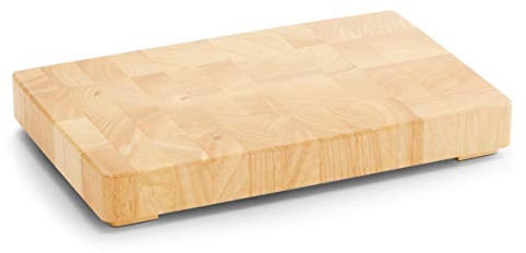 Zeller 24801 Hackblock, Gummibaum, ca. 42 x 27 x 5,5 cm, Beige