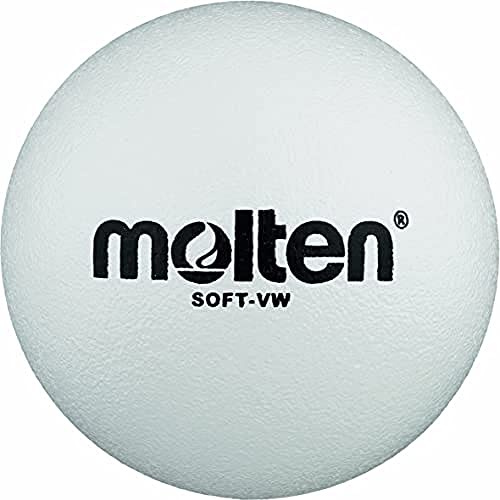 Molten Ball Softball Volleyball Soft-VW, Weiß, Ã˜ 210 mm, Weiß, 200g, Durchmesser 210mm, Soft-VW
