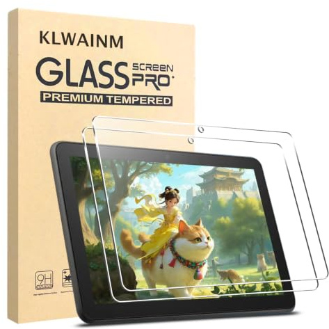 KLWAINM [2 Stück] 8 2022&2024 8 Zoll Tablet Panzer Schutzfolie Glas Folie | 8 Zoll Displayschutz Schutzglas Panzerfolie Hartglas mit 2.5D HD 9H Härte Anti-Fingerabdruck Kratzfest Blasenschutz