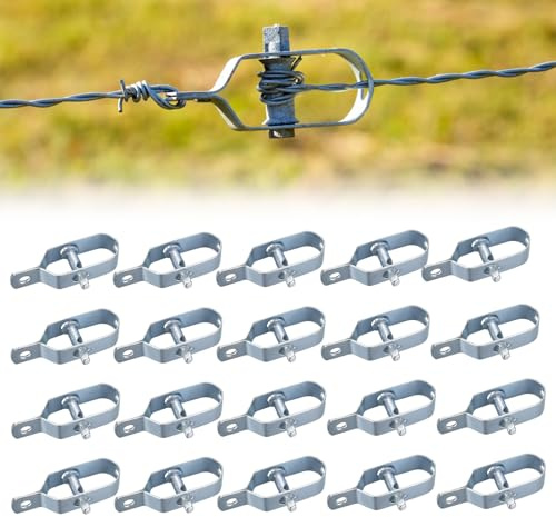 Drahtspanner Spanndraht,Maschendraht Zaunspanner,Zaunspanner für Wildzaun,Drahtspanner verzinkt,Verzinkt Drahtspanner 90mm,Zaunspanner für Knotengeﬂechtzaun, Garten Spanndraht, Weidezaun(Länge: 10cm)