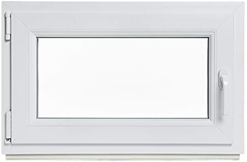 Kellerfenster - Kunststoff - Fenster - innen weiß/außen weiß - BxH: 90 x 60 cm - 900 x 600 mm - DIN Rechts - 2 fach Verglasung - 60 mm Profil