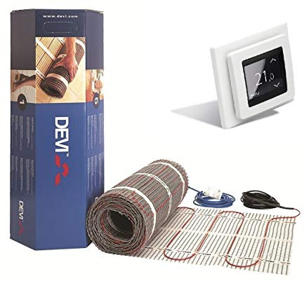 DEVI Devimat Dünnbettset Dünnbett Set mit Devireg Touch Fußbodenheizung DSVF150 (5m2)