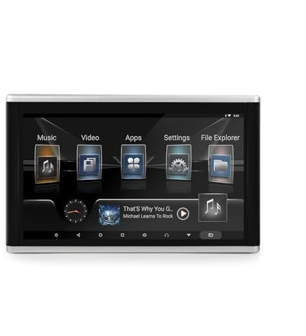 Auto-Kopfstützen-Videoplayer - 11,6-Zoll-4K-Universal-Auto-Tablet, Multimedia-Player-Rücksitz-Unterhaltungssystem 1+16G, Autovideo für Android 9.0, Unterstützung Mehrerer Sprachen