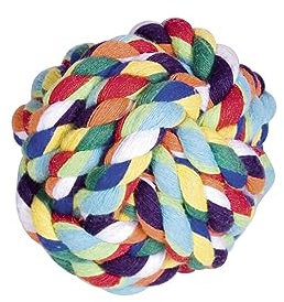 Nobby Rope Toy, Ball, bunt Ø 7,5 cm, 120 g, 1 Stück