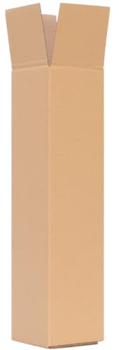 verpacking Versandhülse 475 x 110 x 110 mm Braun [Ausführung und Stückzahl wählbar] Faltkarton 1 Stück