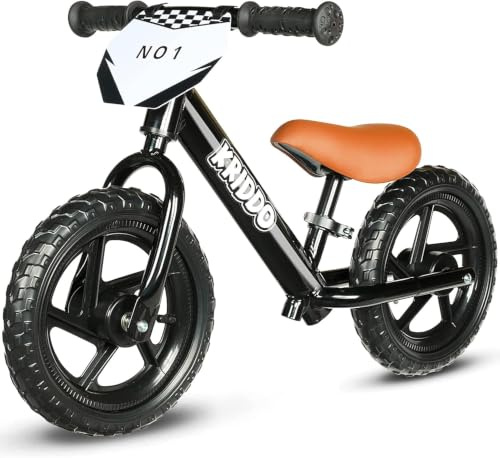 KRIDDO Kinder Laufrad ab 2 Jahren, verstellbares Balance Bike für 2–5 Jahre | Verstellbarer Sitz und Lenker, mit individualisierbarem Schild (3 Aufkleber-Sets), Geschenk für Jungen und Mädchen