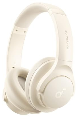 soundcore by Anker Q20i kabelloser Bluetooth Over-Ear-Kopfhörer mit Hybrid Active Noise Cancelling, 40h Spielzeit im ANC-Modus, Hi-Res Audio, Personalisierung per App (Generalüberholt)