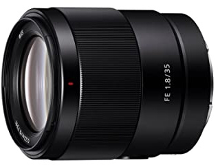 Sony SEL35F18F – FE 35mm F1.8 Weitwinkel Festbrennweiten-Objektiv für Vollformat (APS-C, E-Mount, kompakt & lichtstark, Kompatibel mit Sony Alpha A7-Serie, A6000-Serie, ZV-E1, ZV-E10)