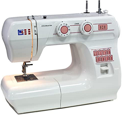 W6 WERTARBEIT N 1615 Nähmaschine (Freiarm Super Nutzstich-Nähmaschine (17 Programme)) weiß
