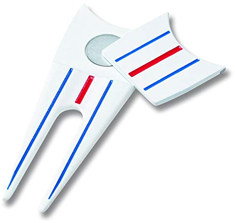 Callaway Uni Golf 2021 Triple Track Pitchgabel Weiß/Blau/Rot, Einheitsgröße