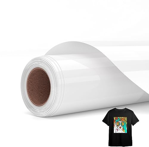 Asoway Sublimations HTV Vinyl Flexfolie für dunklen Stoff/helles Gewebe | Flexfolie Textil für Sublimation 30,5 X 244CM, Sublimationsrohlinge für T-shirt, Tasche, Hut, hohe Übertragungsrate（Matt）