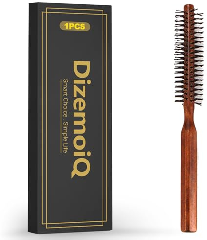 DizemoiQ Bartbürste für Herren Wildschweinborsten Hochwertige Bartpflege Bürste für Styling und Bartöl Verteilung Ideal für Bartkamm Ergänzung