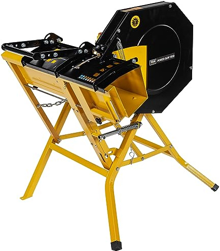 TEXAS Power Saw 1800 Wippkreissäge Wippsäge Brennholzsäge (Säge mit 400 mm HM Sägeblatt und 1800 Watt Motorleistung, 120 mm Schnittleistung)
