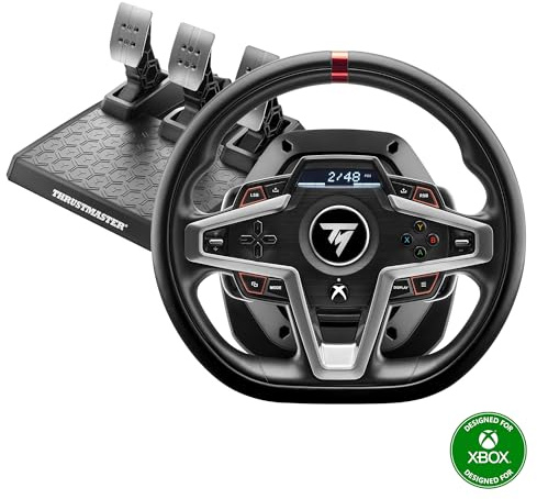 Thrustmaster T248 Rennlenkrad & Magnetische Pedale – 3,1 Nm Hybrid Force Feedback – Interaktives Dashboard-Display – Für Xbox Series X|S, Xbox One und PC – Offiziell Lizenziert
