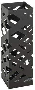 HAKU Regenschirmständer Schirmständer schwarz, Metall - Maße: B 16 x H 48 x T 16 cm, Style: Modern