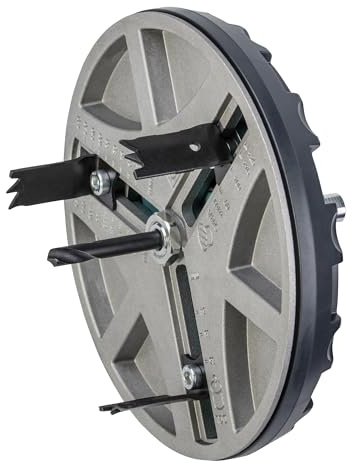 wolfcraft Lochsäge 5978000 – Verstellbarer Universal-Kreisschneider für den Akkuschrauber & die Bohrmaschine – Für Gipskartonplatten & Holz – Stufenlos einstellbar von ø 45-130 mm