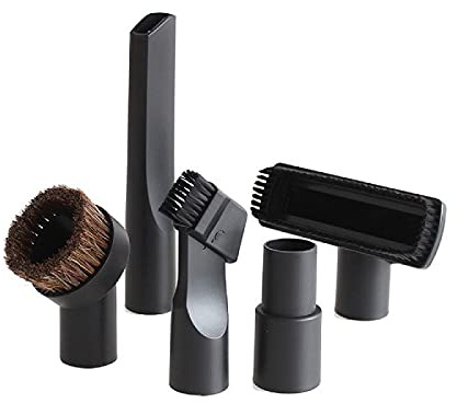 Buysk 32 mm Staubsaugeraufsätze, Staubsauger-Set, Bürstendüse, Fugendüse mit 35 mm bis 32 mm Schlauchadapter, 5 Stück