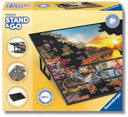 Ravensburger Puzzle Stand & Go 17976 - Praktisches Puzzle-Zubehör speziell für 1000 Teile Puzzles entwickelt