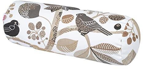 beties Zauberwald Nackenrollen Bezug ca. 15x40 cm hochwertig & angenehm aus 100% Baumwolle (Taupe)
