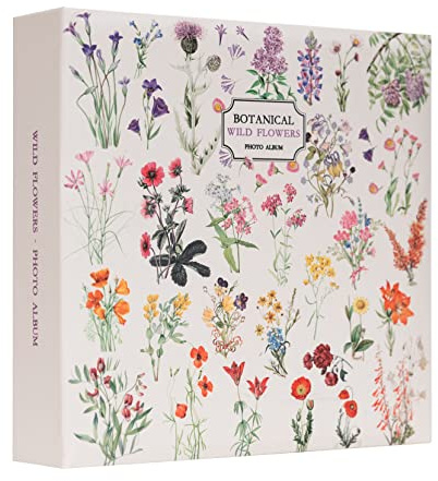 Grupo Erik Wild Flowers Fotoalbum Einsteckalbum Fotobuch Geschenke Merch | Fotoalbum zum Einstecken 10x15 - Fotobuch für 200 Fotos - Photo Album 10x15