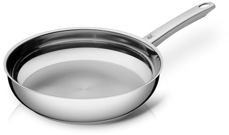WMF Profi Bratpfanne 24 cm Induktion, Edelstahl Pfanne unbeschichtet, Cromargan Edelstahl, backofenfest