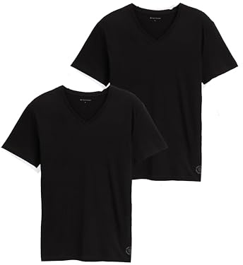 TOM TAILOR Herren T-Shirts/Tops T-Shirt im Doppelpack Black,XL, 1008639