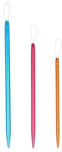KnitPro Wollnadeln 3-Stück, Blau/Rosa/Orange