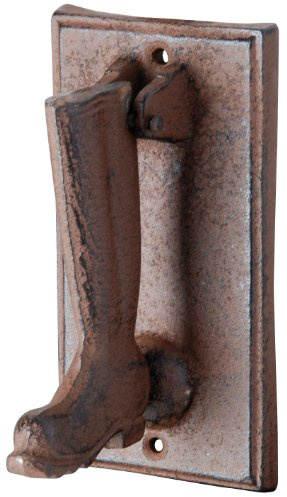 Esschert Design Türklopfer Stiefelmotiv, braun, 8.4 x 9.5 x 15.9, DB54