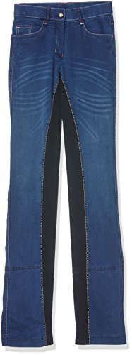 HKM 3087 Reithose Summer Denim, Mädchen Damen, Alos Vollbesatz, 128-46 72-84